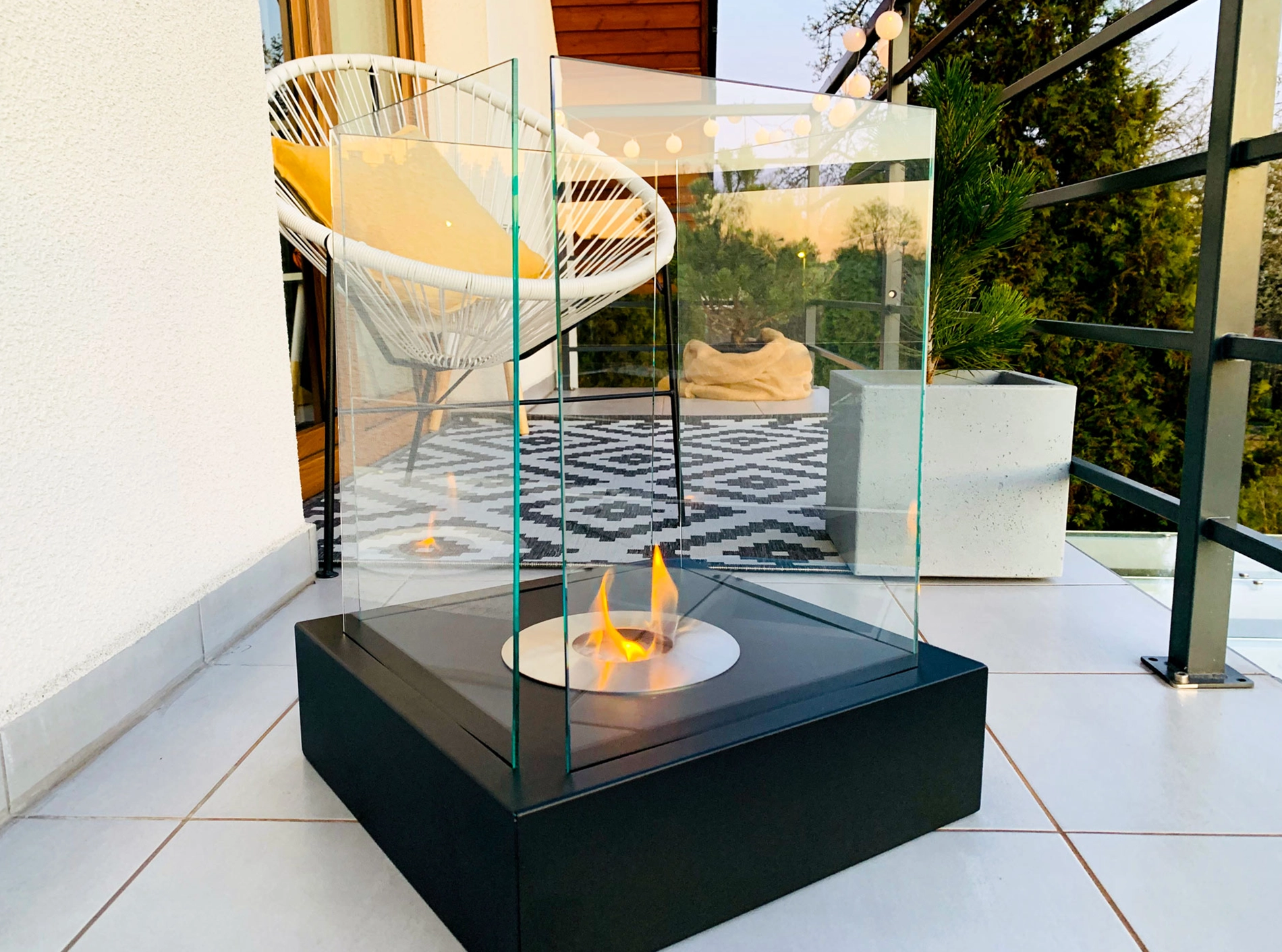 Szyby do biokominka Garden